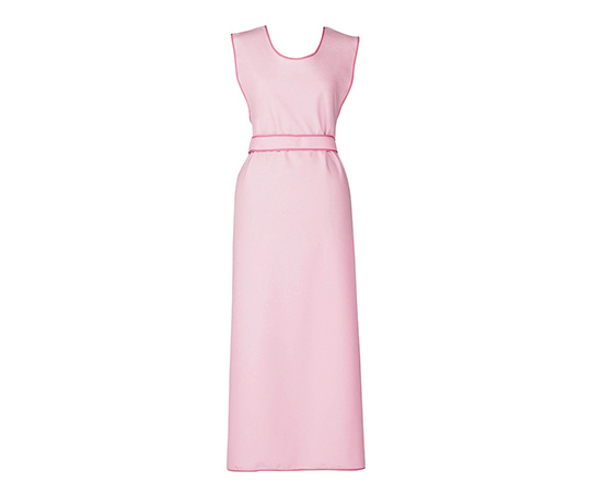 防水入浴介助用エプロン Lフリー・ピンク 100-48