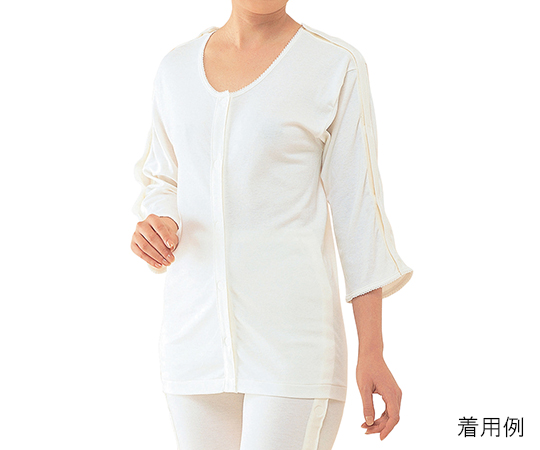 ワンタッチ肌着 婦人用両肩腕開き 7分袖 No.53L