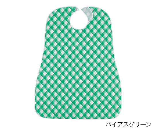 防水食事用エプロン ギンガムブルー 100-31