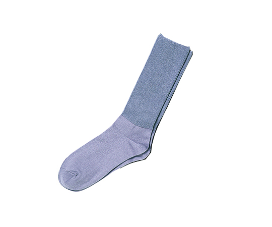 ふくらはぎ楽らくすべり止めソックス 紳士 春夏用 ミドルグレー 5957 ミドルグレー