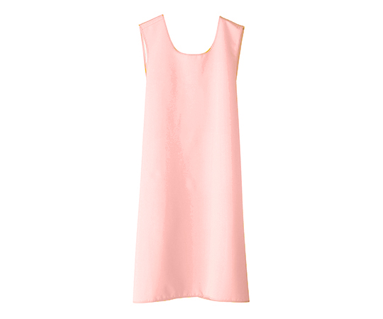 パッとつけられる入浴介護エプロン ピーチ M-L 403310-739