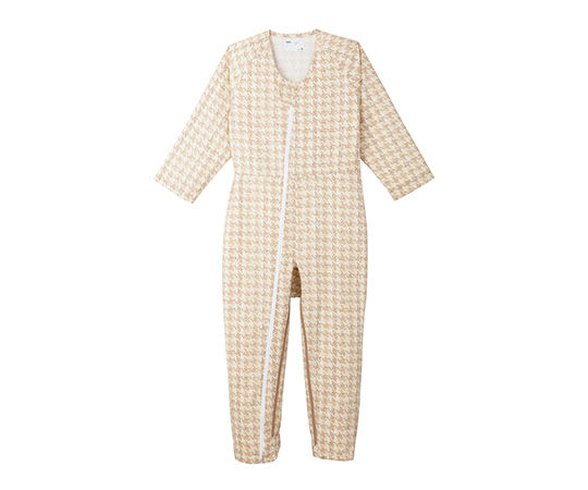 介護寝巻き コンビネーションII（フルオープン型） チドリベージュ L 5638-A