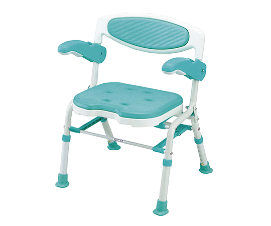 折りたたみシャワーチェアー （楽湯DX） ライトグリーン 7250