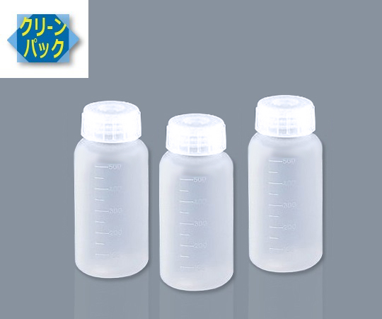 SCC アイボーイ PP広口びん 500ml （純水洗浄処理済み）1箱（2本×5袋入）
