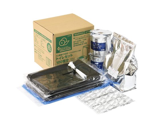 クリーンズファミリートイレセット100（10年保存） CFS-200