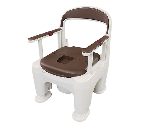 ポータブルトイレ ラフィーネ（座楽） あたたか便座（前後傾斜脚付き） モカブラウン PN-L30203B