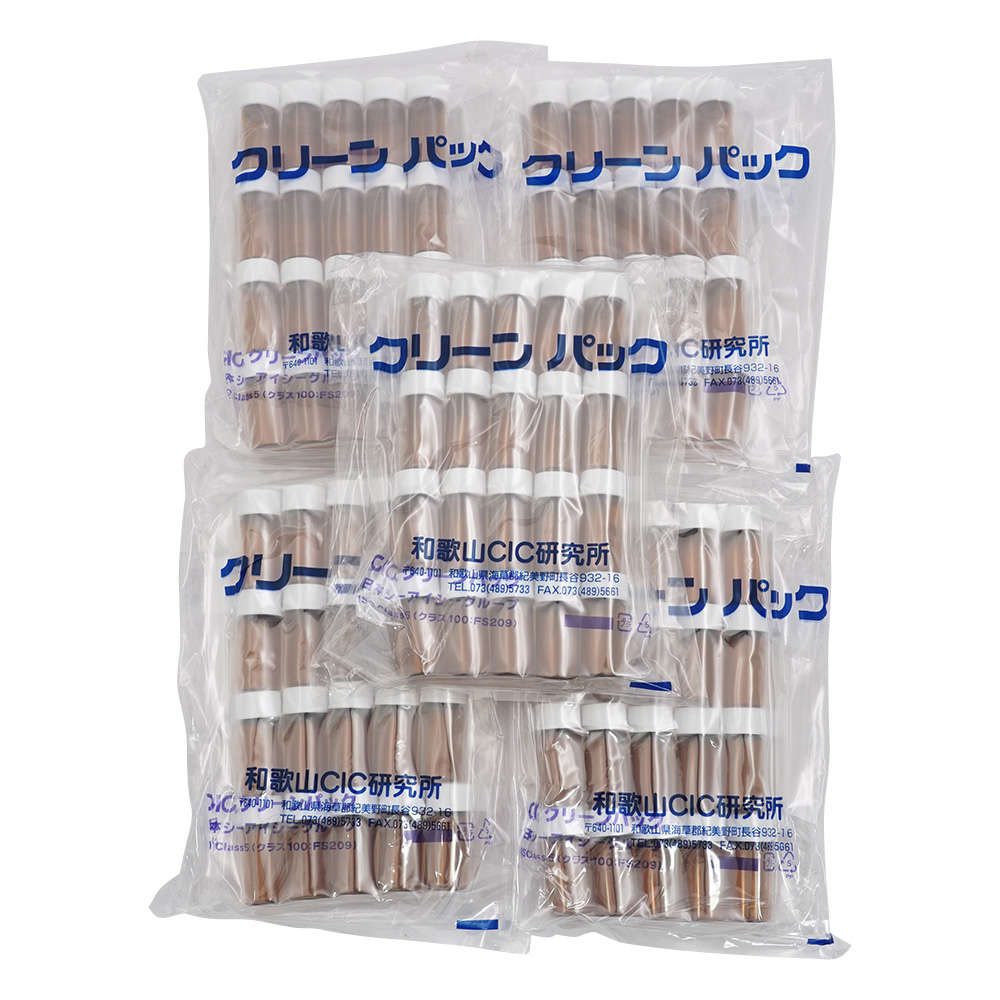 スクリュー管瓶 6mL 褐色 SCC （純水洗浄処理済み）1箱（20本×5袋入） No.2