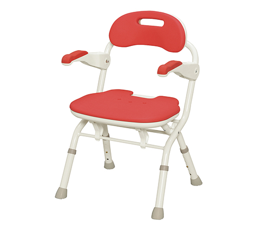 折りたたみシャワーベンチ （FSフィット） レッド 536-056