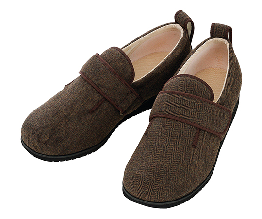 ダブルマジックII ヘリンボン 3E（男性用） 茶 3L 1037