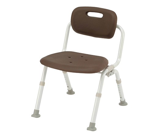 シャワーチェアミドルおりたたみN （ユクリア） ワンタッチ開閉 あり モカブラウン PN-L42221BR