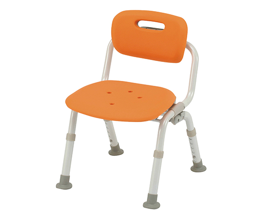 シャワーチェアミドルおりたたみN （ユクリア） ワンタッチ開閉 なし オレンジ PN-L42121D