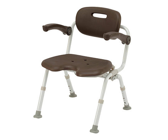 シャワーチェアワイドSPU型おりたたみN （ユクリア） ワンタッチ開閉 なし モカブラウン PN-L41621BR