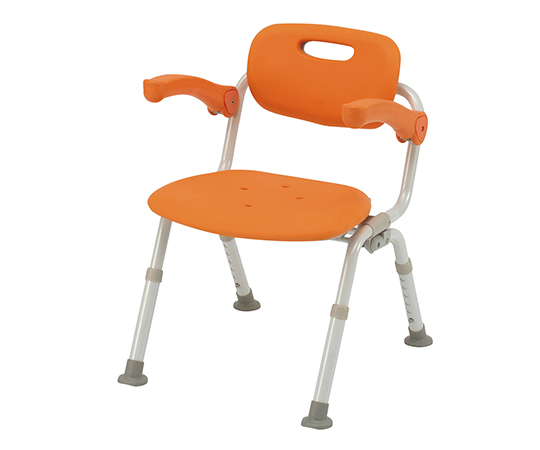 シャワーチェアミドルSPおりたたみN（ユクリア） ワンタッチ開閉 あり オレンジ PN-L41821D