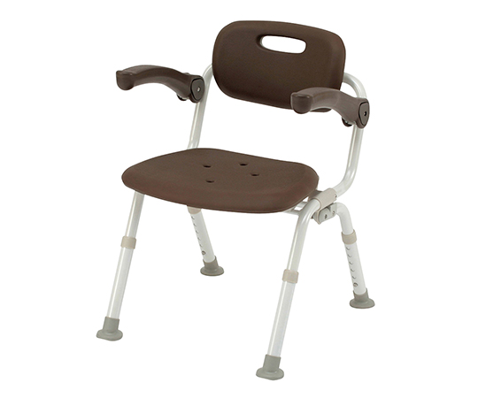 シャワーチェアミドルSPおりたたみN（ユクリア） ワンタッチ開閉 あり モカブラウン PN-L41821BR