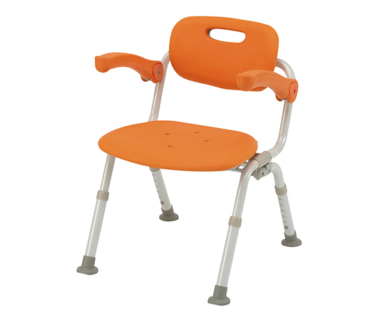シャワーチェアミドルSPおりたたみN（ユクリア） ワンタッチ開閉 なし オレンジ PN-L41721D