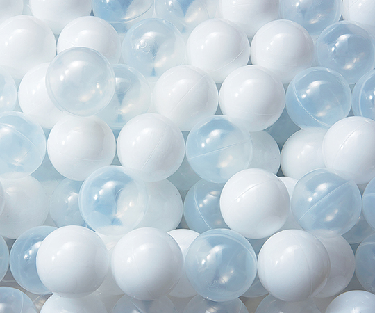 ボールプール用 PEボール（白・クリア） 500個入 B-2515