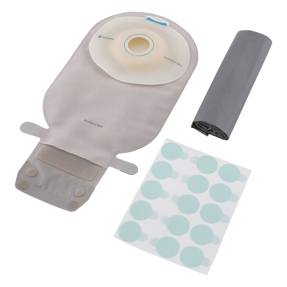 センシュラ ミオ1 ライト 単品系装具・コロストミー／イレオストミー用 25φmm 透明 1箱（10枚入） 16741
