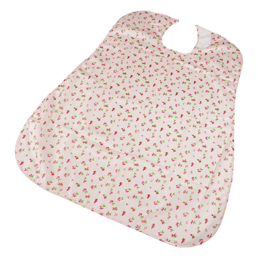 さわやか食事用エプロン つぼみ ピンク