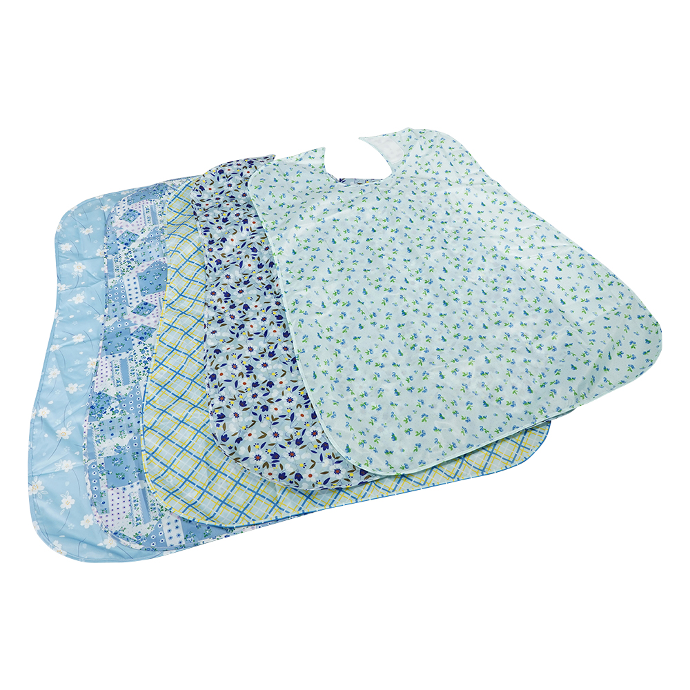 さわやか食事用エプロン ブルー 10枚セット