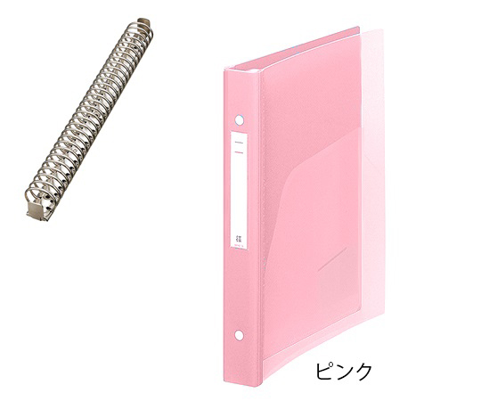 メディカルサポートブック（クリヤー） 30穴タイプ ピンク 背幅41mm HB688-5