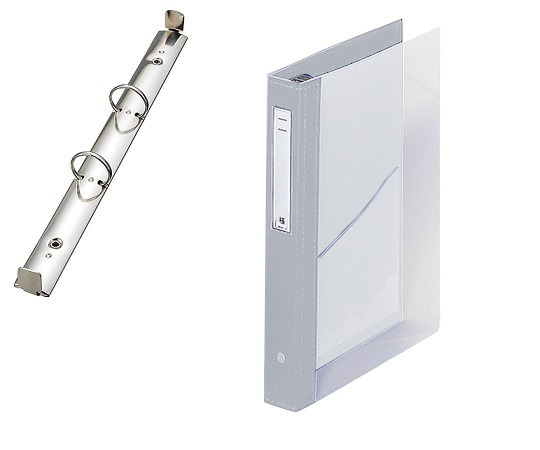 カルテブック（クリヤー） 2穴タイプ シルバー HB446-6