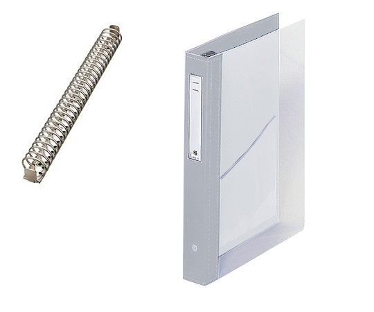 カルテブック（クリヤー） 30穴タイプ シルバー HB448-6