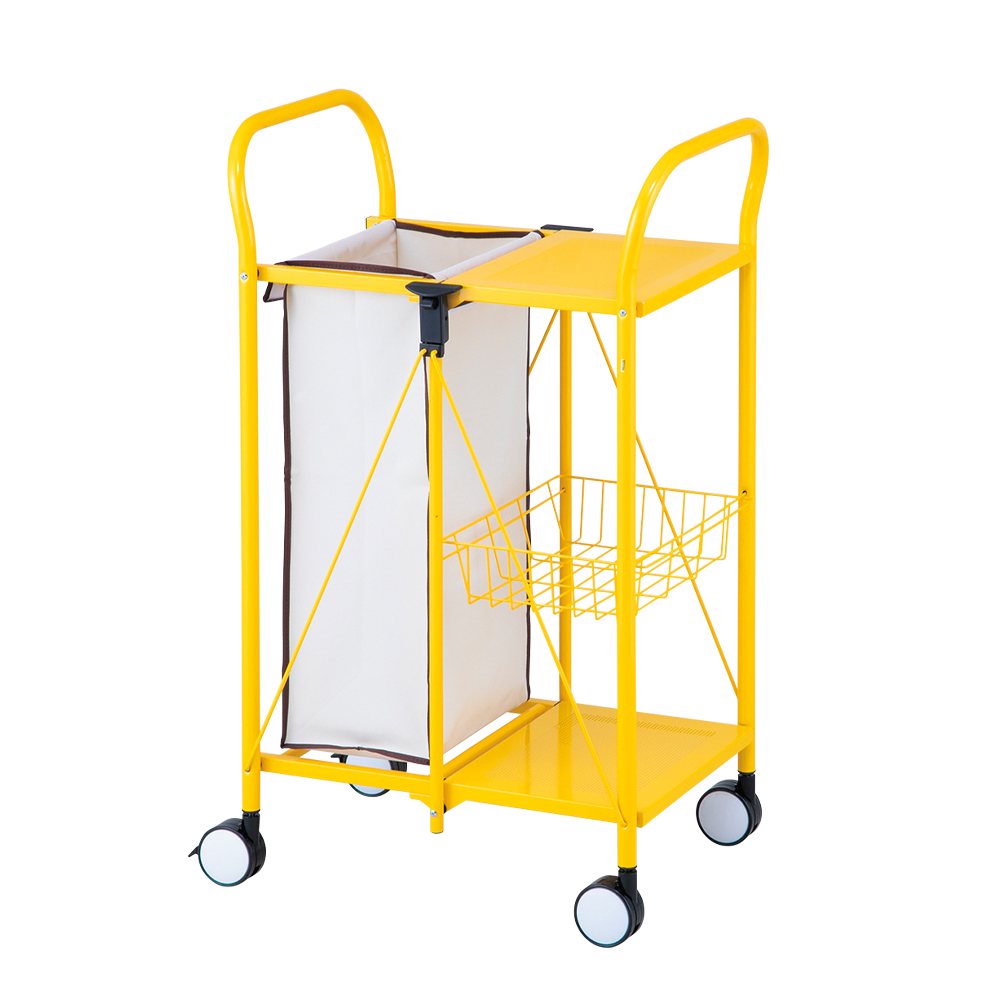 ランドリーカート・ミニ（折りたたみ式） TR-0101-WH