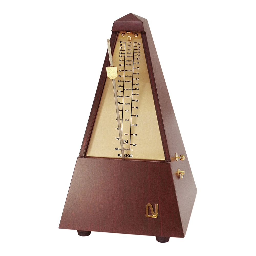 日工メトロノーム　木製ジャンボ　取っ手つき　１１０－Ｈ
