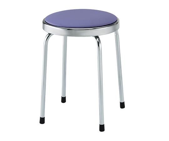 回転スツール ブルー 425×425×465mm PB-1