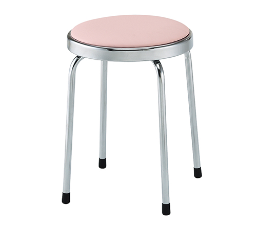 回転スツール ピンク 425×425×465mm PB-2