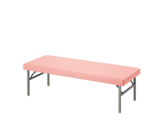診察台（折りたたみ脚） ピーチ 650×1800×550 H550