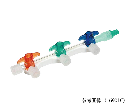 ディスコフィックスCマニホールド 板なしタイプ 3連（赤・緑・青）1箱（50個入）16901C 17-519