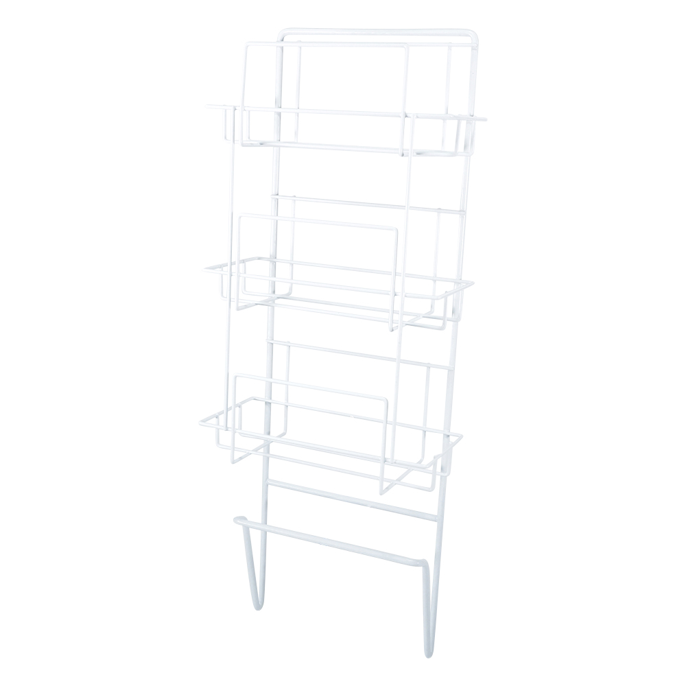 ボックスホルダー 横置き3段 手すり型 277×131×722mm