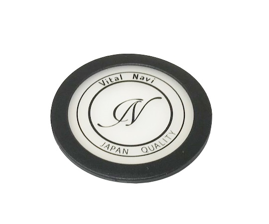 バイタルナビ聴診器 交換用部品 サスペンデッド型ダイアフラム 大 ブラック 1137D025