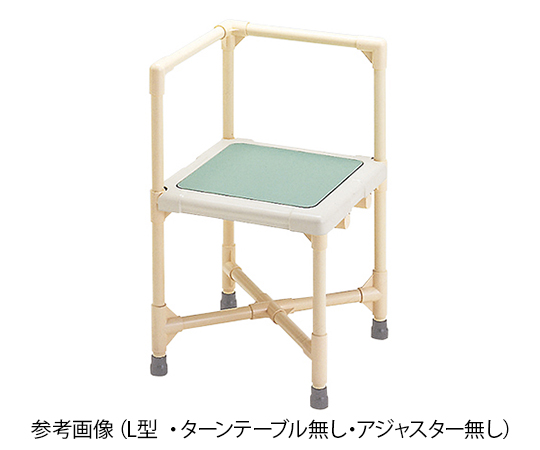シャワーいす L型タイプ（ターンテーブル無し・アジャスター無し） CAA-0101