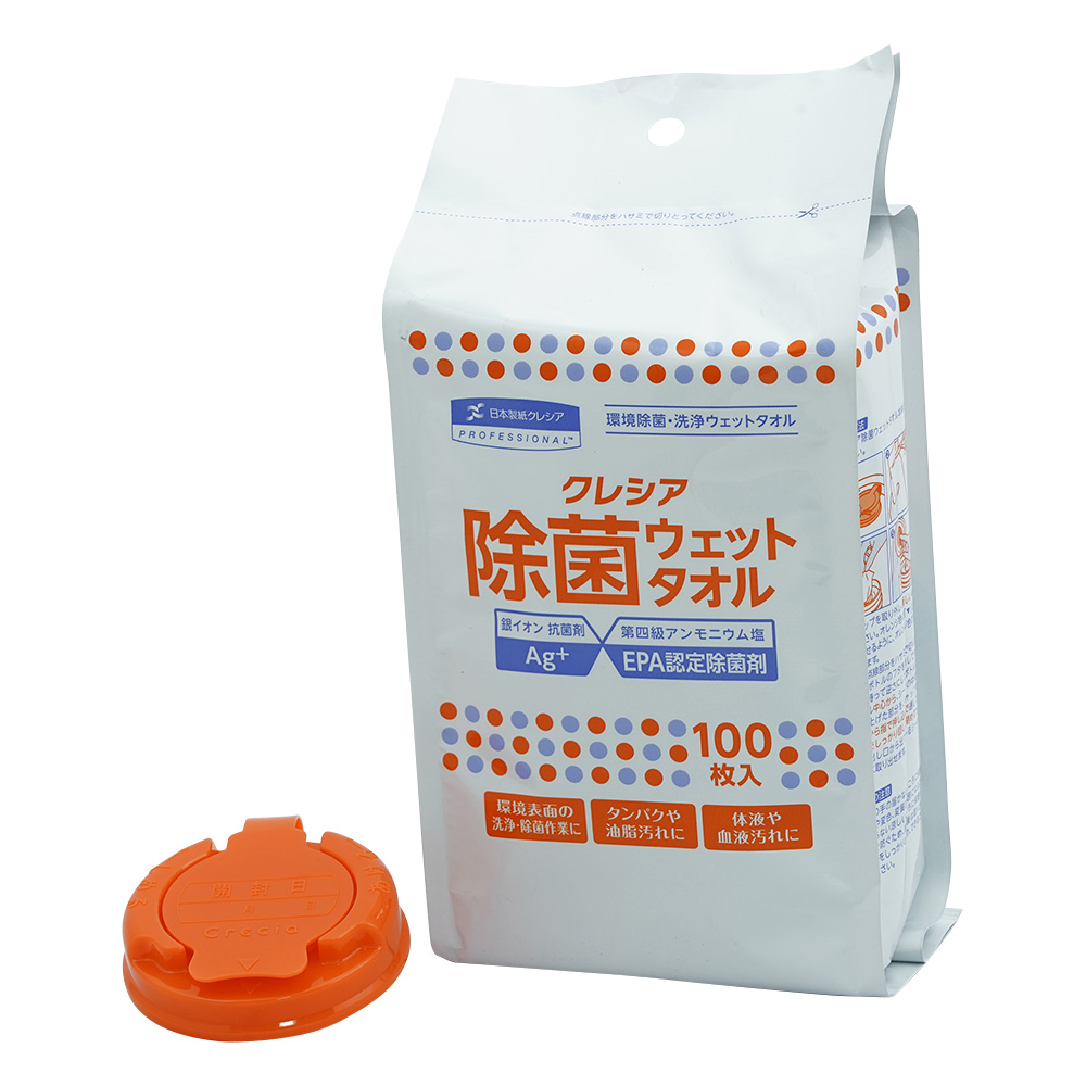 クレシア 除菌ウェットタオル ボトルタイプ詰替用 100枚入