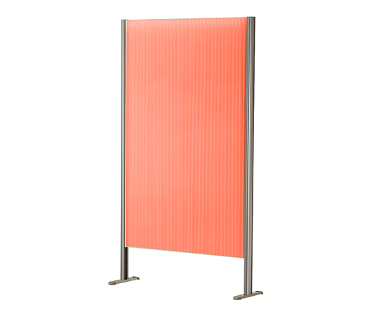 パーテーション（超軽量・伸縮タイプ） ショートタイプ オレンジ L7058