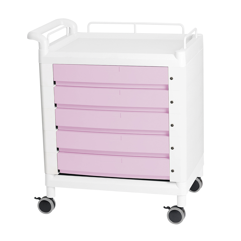 モバイルマルチカート 片側ハンドル ピンク D21P