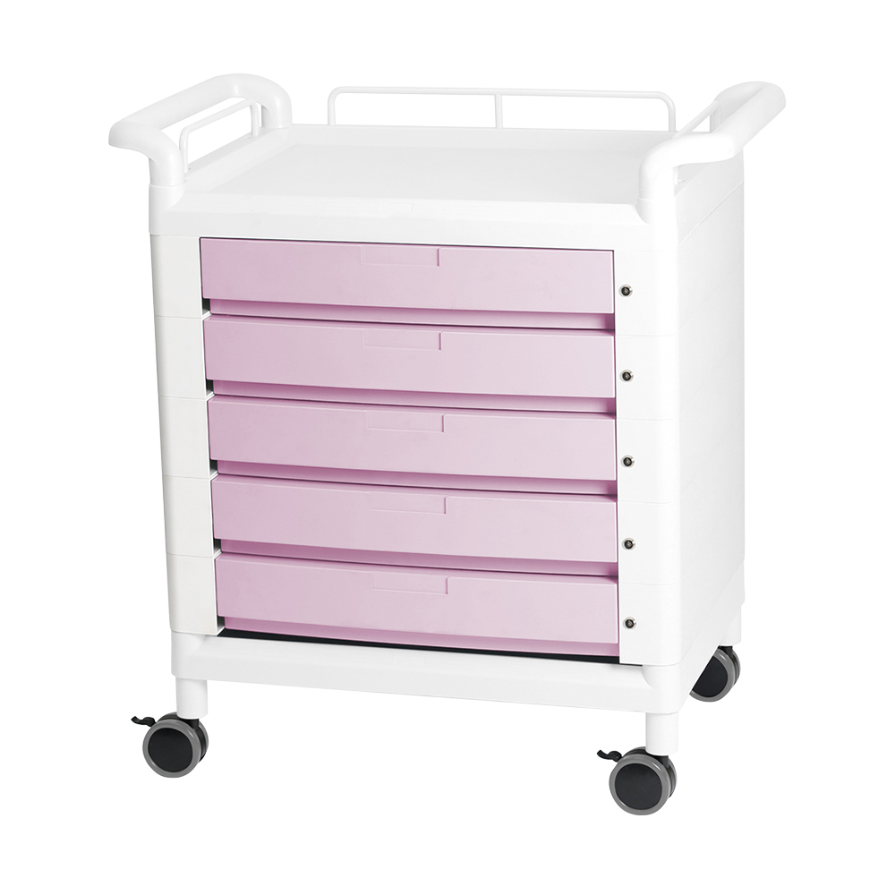 モバイルマルチカート 両側ハンドル ピンク D21PHW