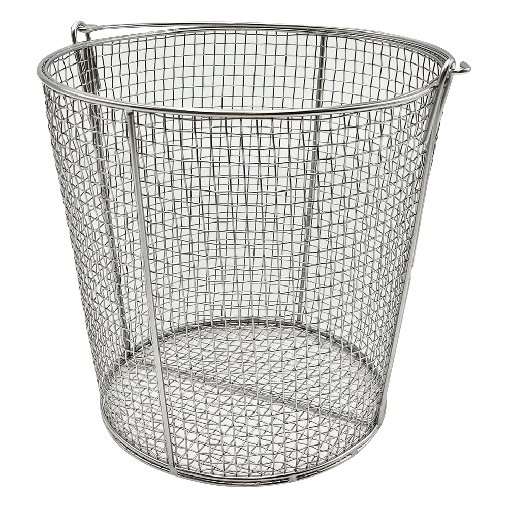 ステンレス丸型洗浄カゴ（テーパ付き） φ200（φ170）×200mm 中