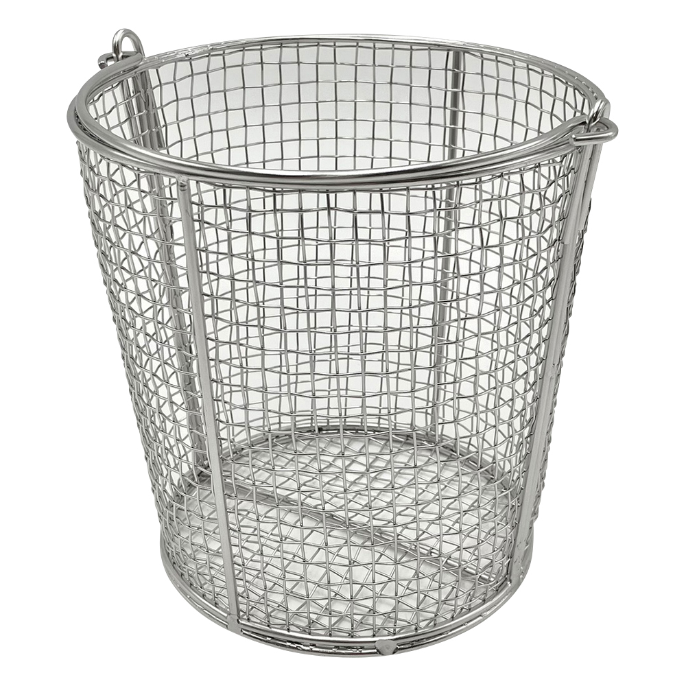 ステンレス丸型洗浄カゴ（テーパ付き） φ150（φ125）×150mm 小