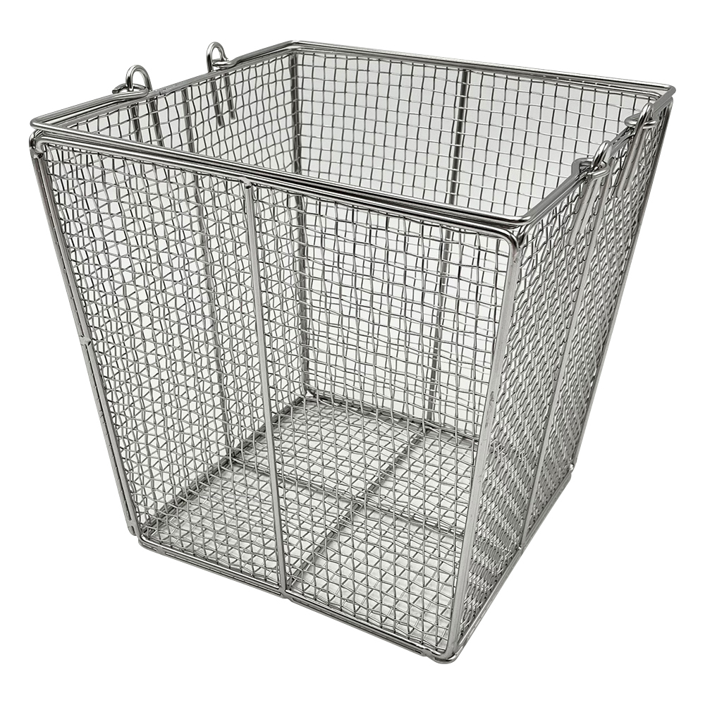 ステンレス角型洗浄カゴ（テーパ付き） 200角（160角）×200mm 中