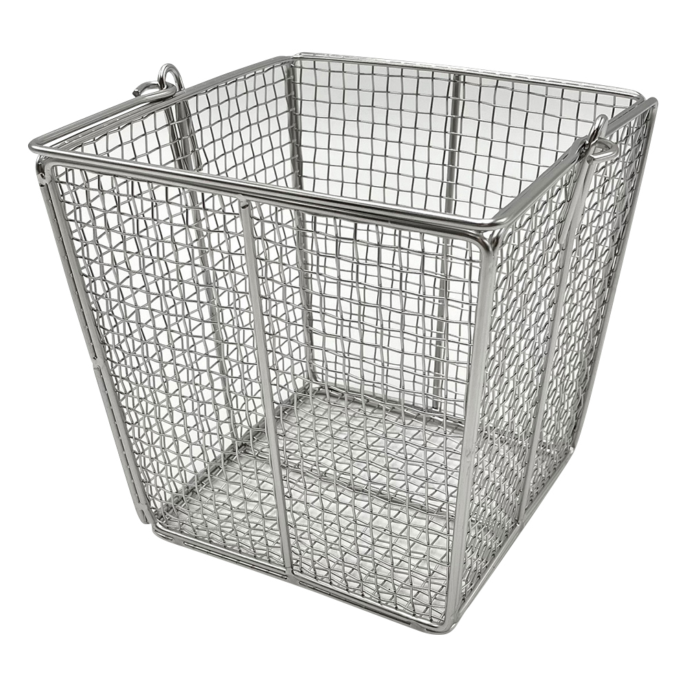 ステンレス角型洗浄カゴ（テーパ付き） 150角（120角）×150mm 小