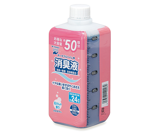 ポータブルトイレ用消臭液 石けんの香り 1000mL 10本入