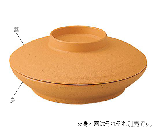 業務用樹脂食器 凛 深皿 蓋 こはく 5009-KK