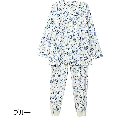 フルオープンパジャマ（婦人用）　ブルー　L 01803