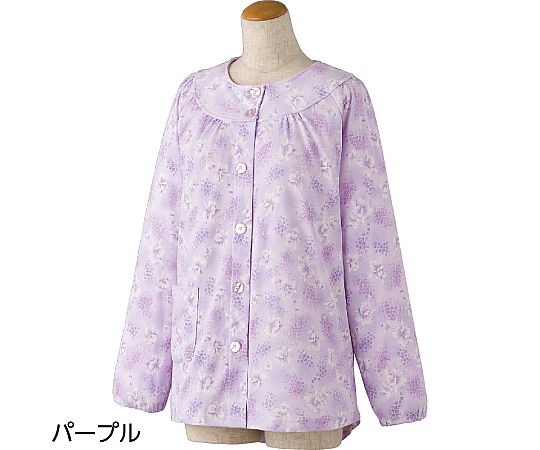 上下別売りパジャマ（婦人用）　ワンタッチ上着　パープル　L 39918