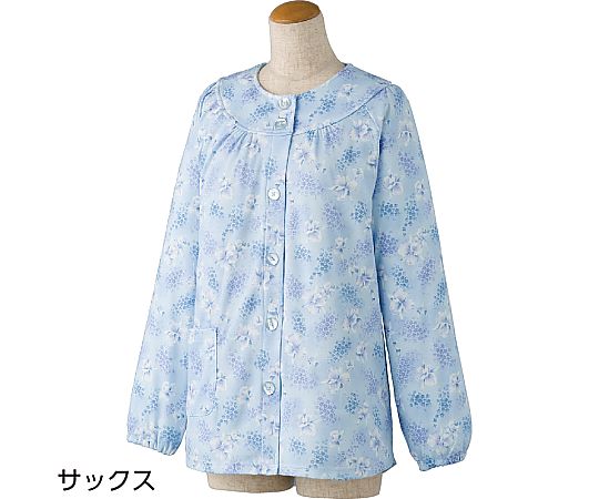 上下別売りパジャマ（婦人用）　大きめボタン上着　サックス　L 39921