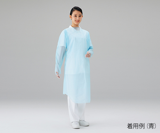 プロシェアエプロン（袖 親指フック） 青 30枚入