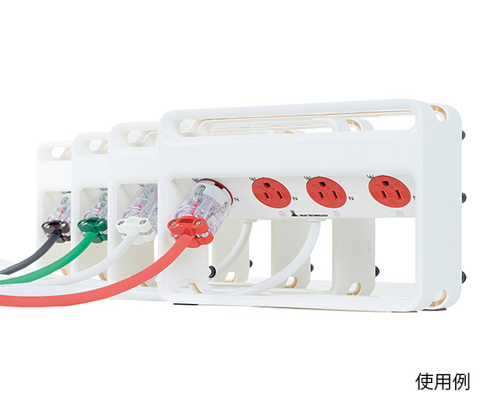 病院用タップ  商用電源用 赤 MKZ45R